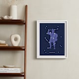 "Disney's Hercules Stars Are Born" - Art Print in Pruple by Rebecca Smith - In a Room