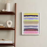 "Behind The Veil" - Art Print in Hot Yellow by HAPI ART - In a Room
