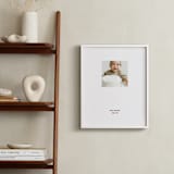 "Stamped Snap: Framed Photo" - Framed Photo in White by Minted - In a Room