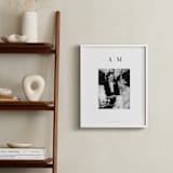 "Monogram: Portrait Framed Photo " - Framed Photo in White by Minted - In a Room
