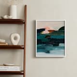 "Curacao" - Art Print in Turquoise blue by Caryn Owen - In a Room