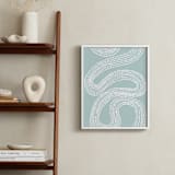 "River of Dots" - Art Print in light blue by Jorey Hurley - In a Room