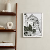 "House: Portrait Orientation Custom Print" - Custom Print in Olive Shadow by Minted - In a Room
