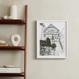 "House: Portrait White Border Custom Print" - Custom Print in Olive Shadow by Minted - In a Room