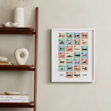 "Alphabet in Motion" - Personalized Art Print in Sherbet by Erica Krystek - In a Room