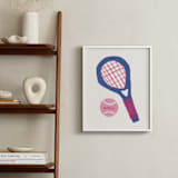 "Electric Sports 1" - Personalized Art Print in Cobalt by Carrie Moradi - In a Room