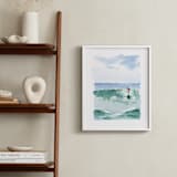 "Hang Five" - Art Print in Pacific Green by Mary Cecelia - In a Room