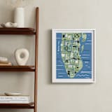 "I love New York" - Art Print in Ocean Blue by Jordan Sondler - In a Room