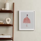 "Painted Ballerina" - Art Print in rose by Grae - In a Room