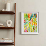 "Tropical" - Art Print in Sunny yellow by Alexandra Dzh - In a Room