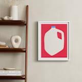 "Two Percent Milk" - Art Print in Cherry by Elliot Stokes - In a Room