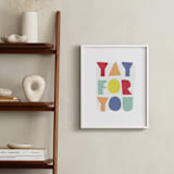 "yay for you" - Art Print in carnival by Lea Delaveris - In a Room