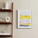 "Watercolor Hello Sunshine" - Art Print in Sunshine by Sonal Nathwani - In a Room