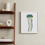 "Baby Animal Snake" - Art Print in Jade by Cass Loh - In a Room