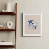 "Sharky cute" - Art Print in Blush by Tati Abaurre - In a Room