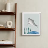 "Ocean Friends II" - Art Print in Shark by Teju Reval - In a Room