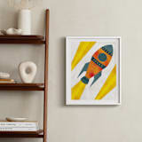 "Space to Explore I" - Art Print in Flare by Heather Schertzer - In a Room