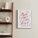 "Holiday Humor" - Art Print in Festive Red by Katie Craig - In a Room