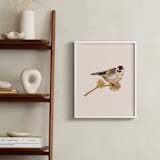 "The goldfinch 2" - Art Print in beige with a rose tint by Nina Leth - In a Room