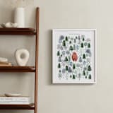 "Never Alone" - Personalized Art Print in Crisp White by Sarah Knight - In a Room