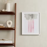 "Cloud and rain" - Art Print in Blushing Pink by Kanika Mathur - In a Room