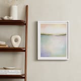 "Coral Bay" - Art Print in Coral Pink by AlisonJerry - In a Room