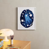 "To the stars and beyond" - Art Print in Prussian Blue by raven erebus - In a Room