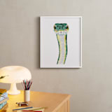 "Baby Animal Snake" - Art Print in Jade by Cass Loh - In a Room
