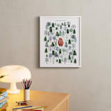 "Never Alone" - Personalized Art Print in Crisp White by Sarah Knight - In a Room