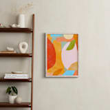 "A colorful moment" - Art Print in Juicy Orange by Dominique Vari - In a Room
