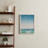 "Malibu Surf and Sky II" - Art Print in Fresh Blue by Kamala Nahas - In a Room