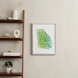 "Georgia on my Mind" - Art Print in lush green by chica design - In a Room