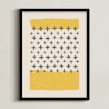 "Positivity" - Art Print in Saffron by Rochelle Renee - Framed