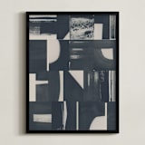 "Monochrome" - Art Print in Black by Lena Erysheva - Framed