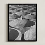 "concrete cylinders" - Art Print in Stone by Alaric Yanos - Framed