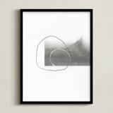 "Abstract drawings I" - Art Print in White by Kirsta Benedetti - Framed