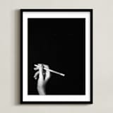 "Create II" - Art Print in Black Ink by Kaitie Bryant - Framed