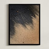 "Black Sand II" - Art Print in Onyx by Karly Rose Sahr - Framed