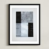"tonality IV" - Art Print in Slate by Sara Hicks Malone - Framed