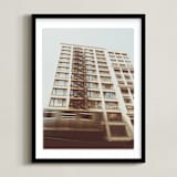 "The L" - Art Print in Alabaster by Kamala Nahas - Framed