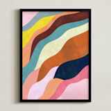 "Natural Fluctuation II" - Art Print in Dusty Rose by melanie mikecz - Framed