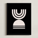 "Rituals II" - Art Print in Obsidian by Iveta Angelova - Framed