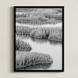 "Marshlands 2" - Art Print in Black & White by Elizabeth Pyle - Framed