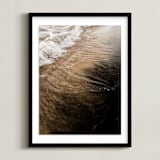"Black Sand I" - Art Print in Onyx by Karly Rose Sahr - Framed