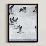 "In flight." - Art Print in Cloudy by Dawn Smith - Framed