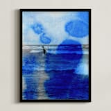 "deep blue I" - Art Print in Cobalt by Sumak Studio - Framed