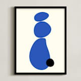 "Persevere" - Art Print in Lapis Lazuli by Beth Vassalo - Framed