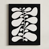 "Black Plant II" - Art Print in Chalkboard Black by Alisa Galitsyna - Framed
