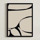 "Obscure Sonder" - Art Print in Putty by Deborah Velasquez - Framed