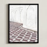 "Palace Walk 2" - Art Print in sandstone by Kamala Nahas - Framed
